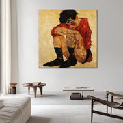 Einsamkeit III - Egon Schiele (Inspiration)