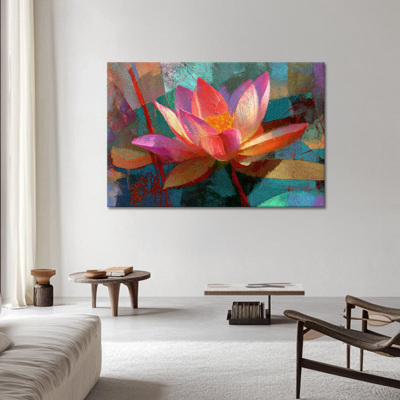 Abstract lotus bloem
