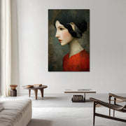 Vrouw Kolibrie Kunstwerk