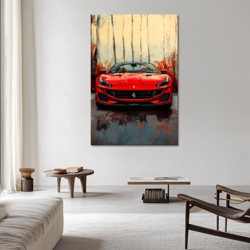 Gemälde Ferrari Portofino
