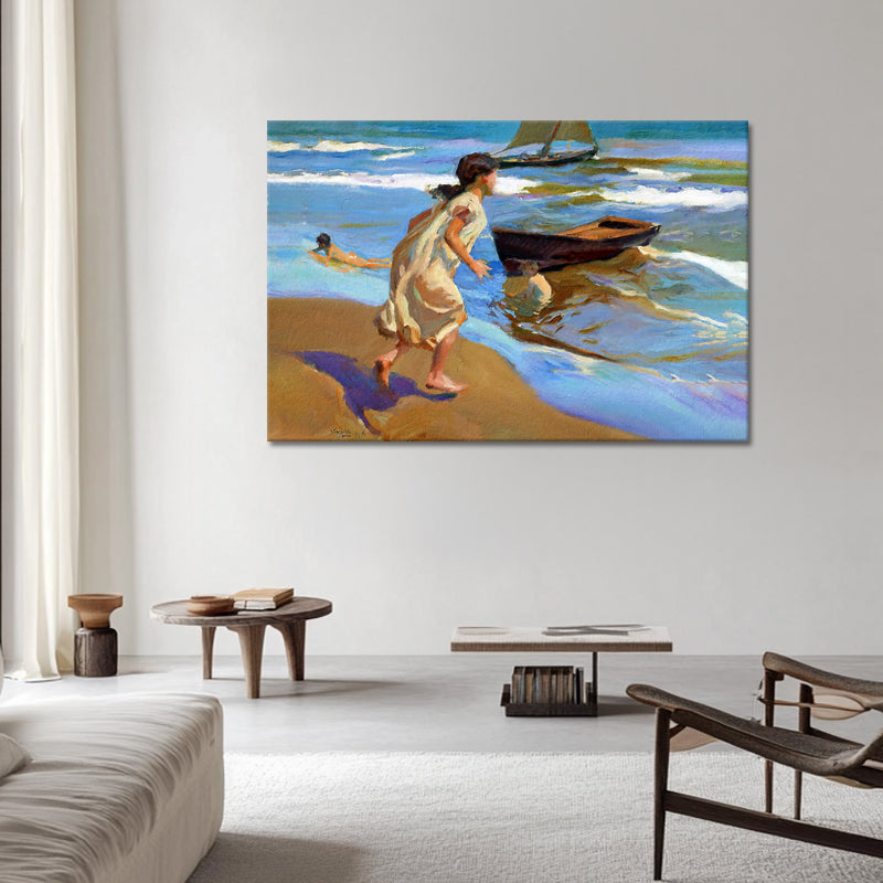 Mädchen beim Baden - Joaquín Sorolla