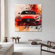Abstract Mercedes AMG GT