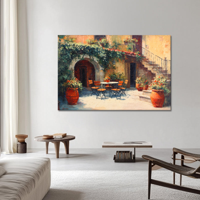 Sommerliche italienische Terrasse