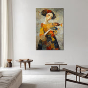 Vrouw en Vis Kunst