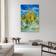 Zwei Pappeln an einer Straße – Van Gogh