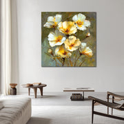 Abstrakte weiße Blumen