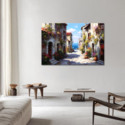 Sommerliches italienisches Dorf