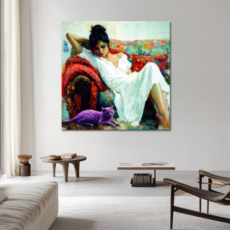 Vrouw in bohemian stijl