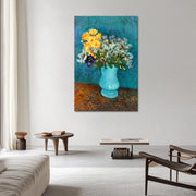 Vaas met seringen, margrieten en anemonen - Van Gogh