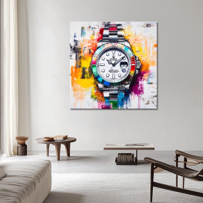 Buntes Rolex-Gemälde