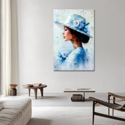 Moderne Vrouw met Hoed