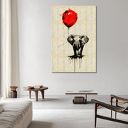 Elefant und Luftballon
