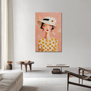 Vrouw portret hoed