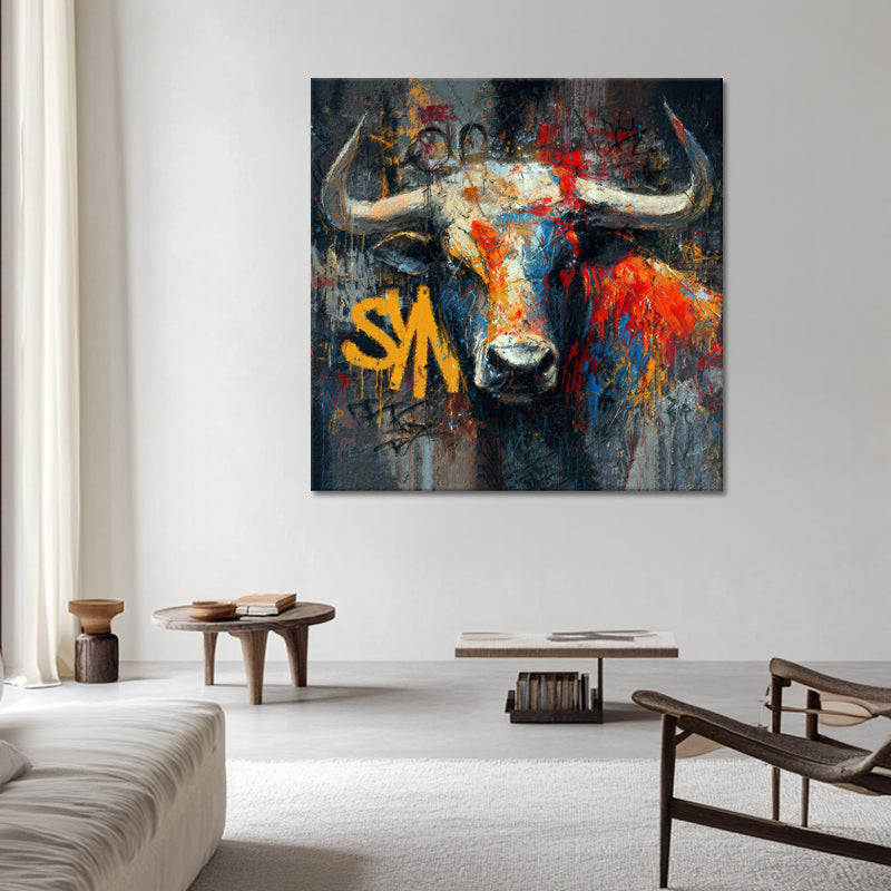 Stier in der Street Art