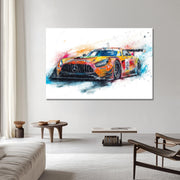 Mercedes AMG GT3 Gemälde