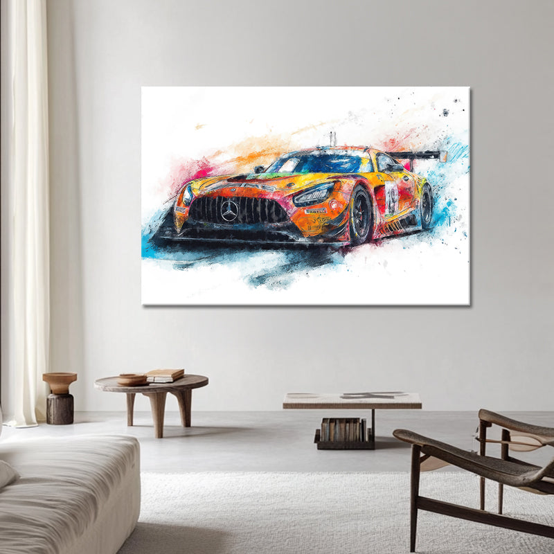 Mercedes AMG GT3 Gemälde