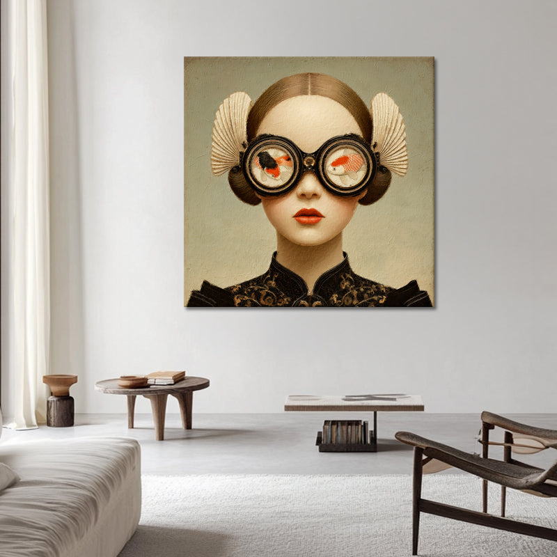 Surrealistische Frau