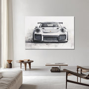 Sportwagen Porsche Zilveren