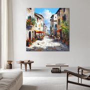 Italiaans dorp kunstwerk