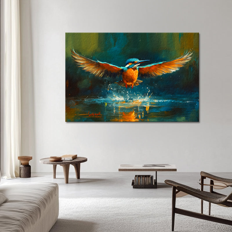 Gemälde Eisvogel III
