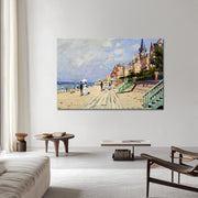 Die Strandpromenade von Trouville – Claude Monet