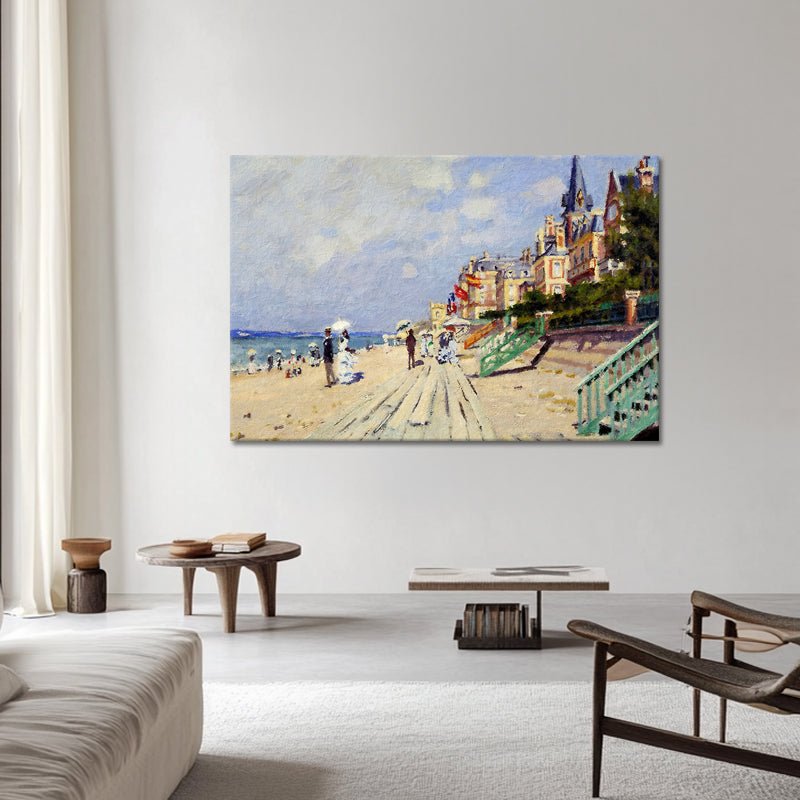 Die Strandpromenade von Trouville – Claude Monet