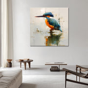 Eisvogel auf Wasser