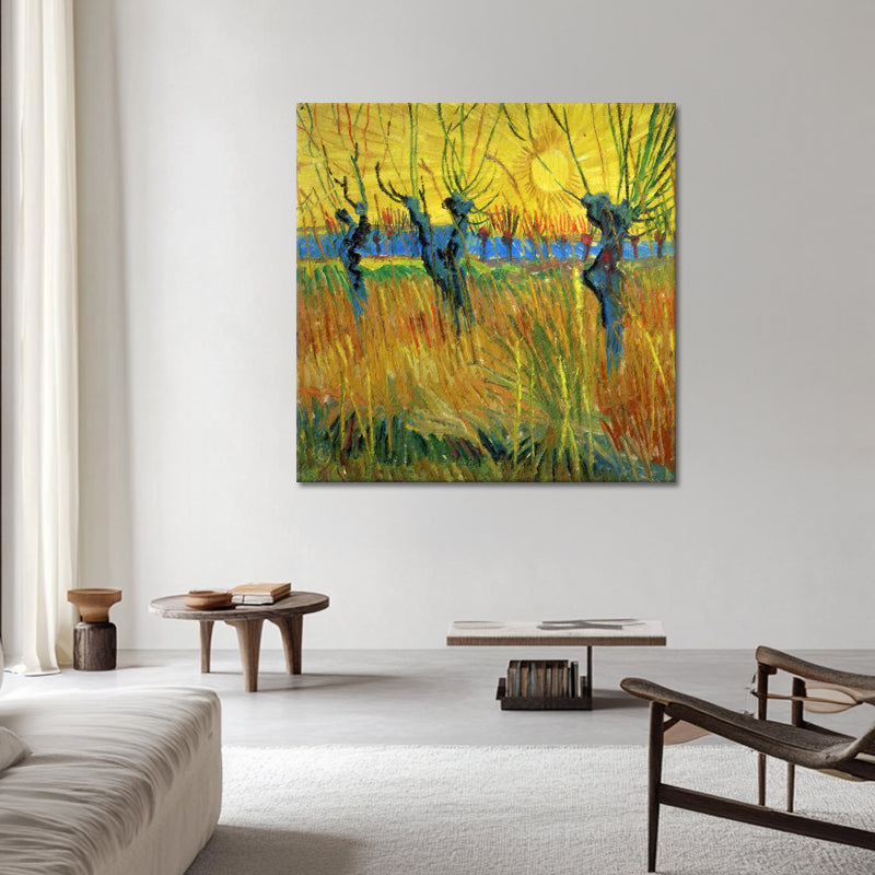 Kopfweiden bei Sonnenuntergang - Van Gogh