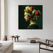 Vrouw met Tulpen