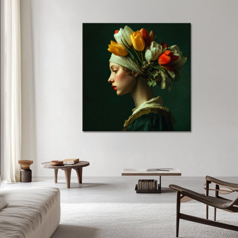 Vrouw met Tulpen