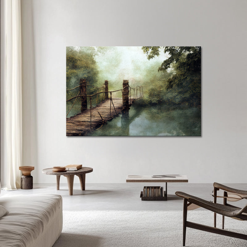 Stille Brücke über Wasser