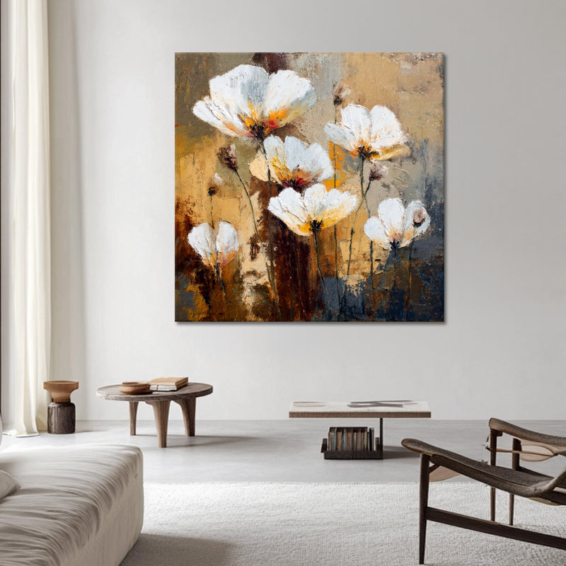 Schilderij Witte Bloemen
