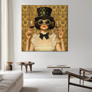 Modische Frau im Louis-Vuitton-Stil I