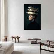 Surreëel Portret Vrouw Vis