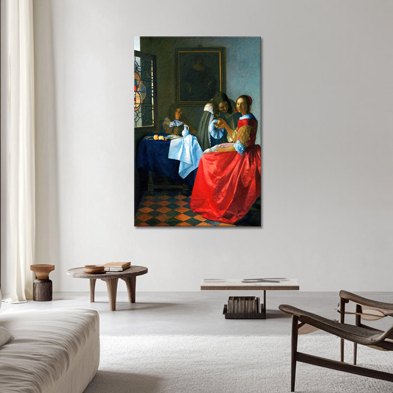 Dame und zwei Herren - Johannes Vermeer