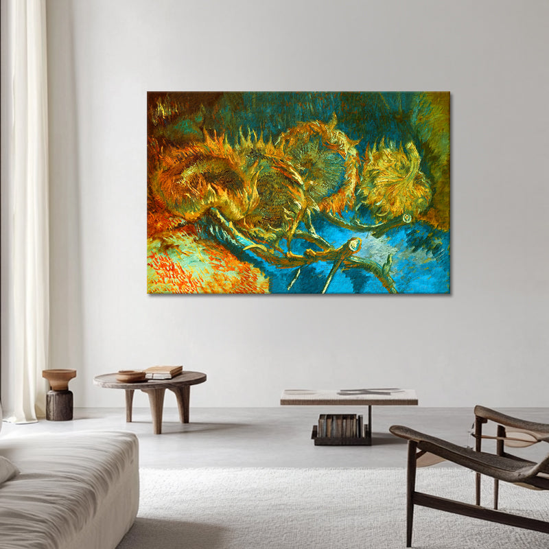 Stillleben mit vier Sonnenblumen – Van Gogh