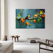 Schilderij IJsvogel op Tak