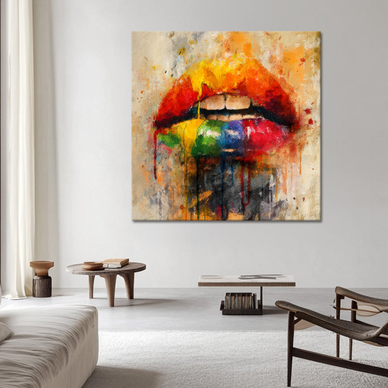 Farbenfrohe Lippen