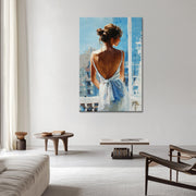 Elegante vrouw wit