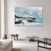 Het strand van Sainte-Adresse - Claude Monet