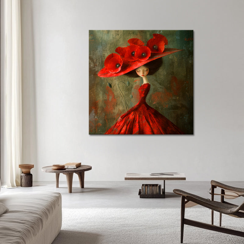 Mädchen mit Klatschmohn