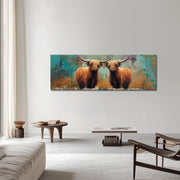 Schotse Hooglanders Panorama