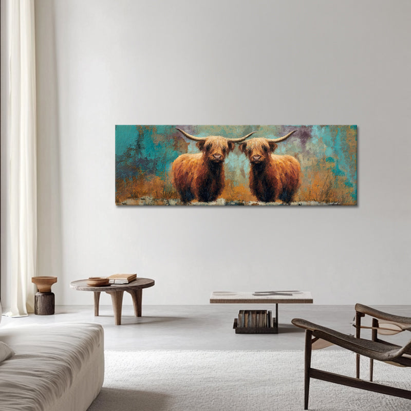 Schotse Hooglanders Panorama