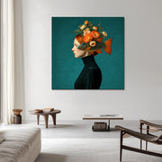 Vrouw met Oranje Haar