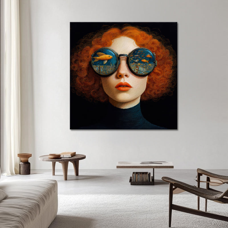 Schilderij Vrouw met Rood Haar