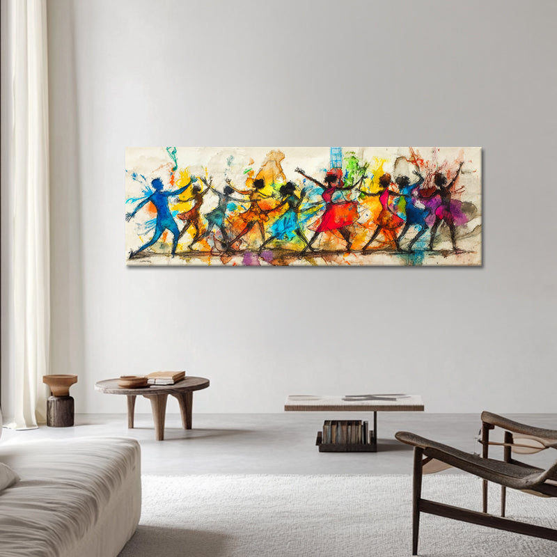 Kunstwerk farbenfrohe Tänzerin