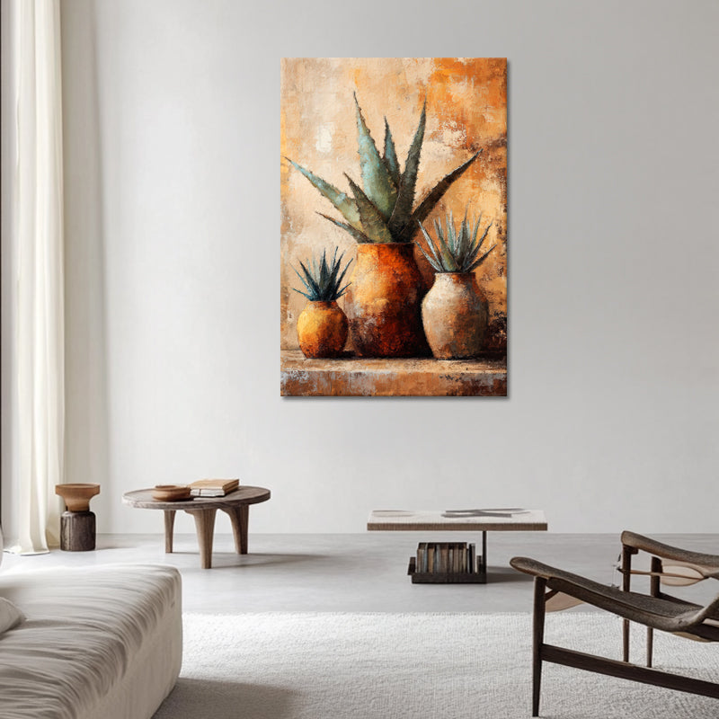 Vazen met Agave