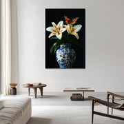 Porseleinen Vaas met bloemen II