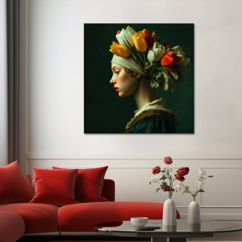 Vrouw met Tulpen