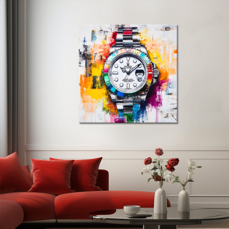 Buntes Rolex-Gemälde